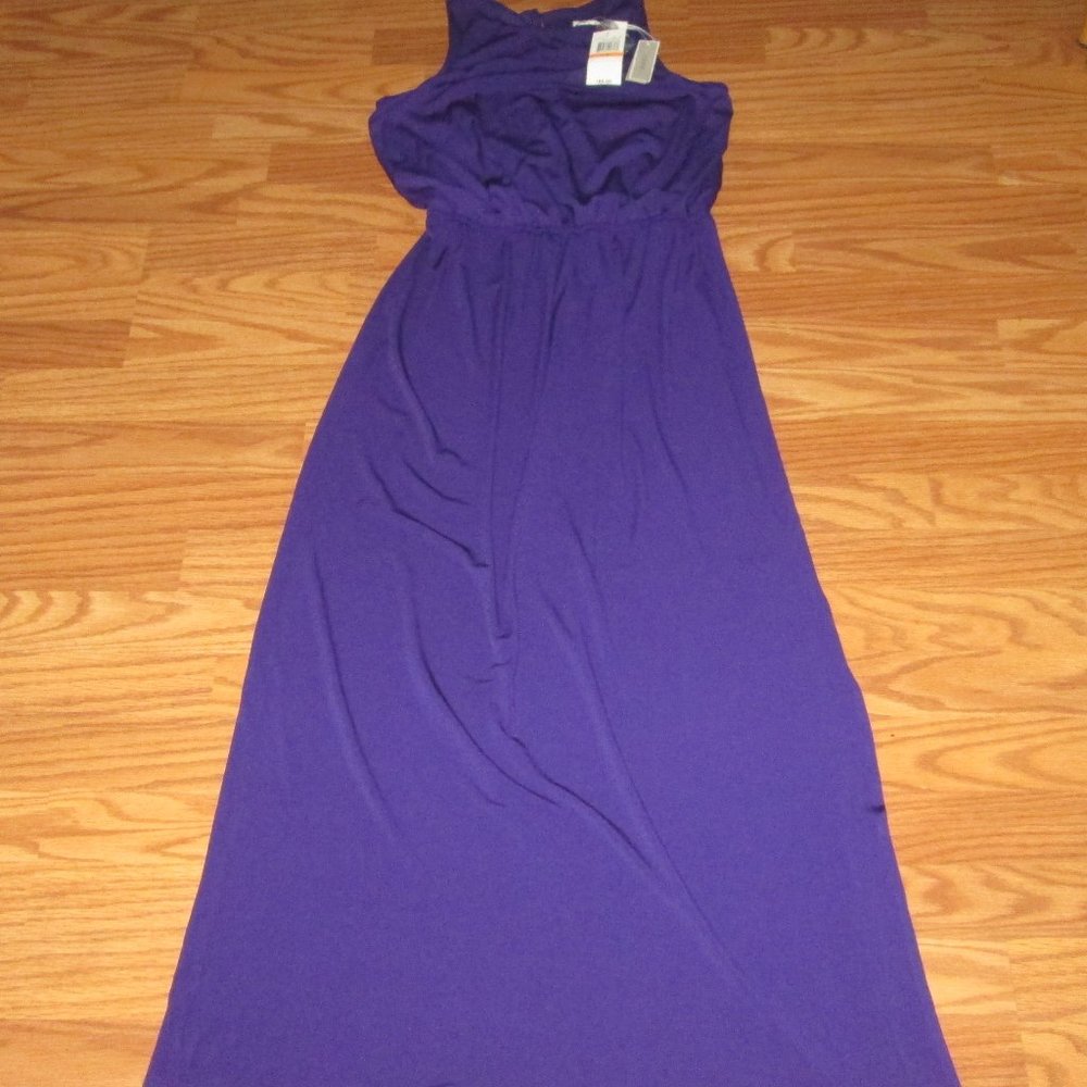 Cupio SP Long Deep Purple Dress NWT
